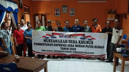 Musyawarah Desa Khusus Pembentukan Koperasi Merah Putih Sudaji